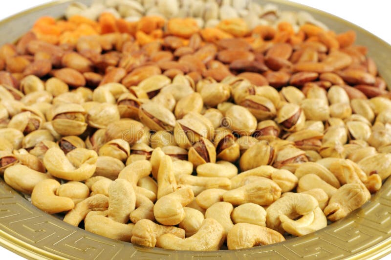 Frukter för fokus för cashewdjup blir grund torra arkivbilder