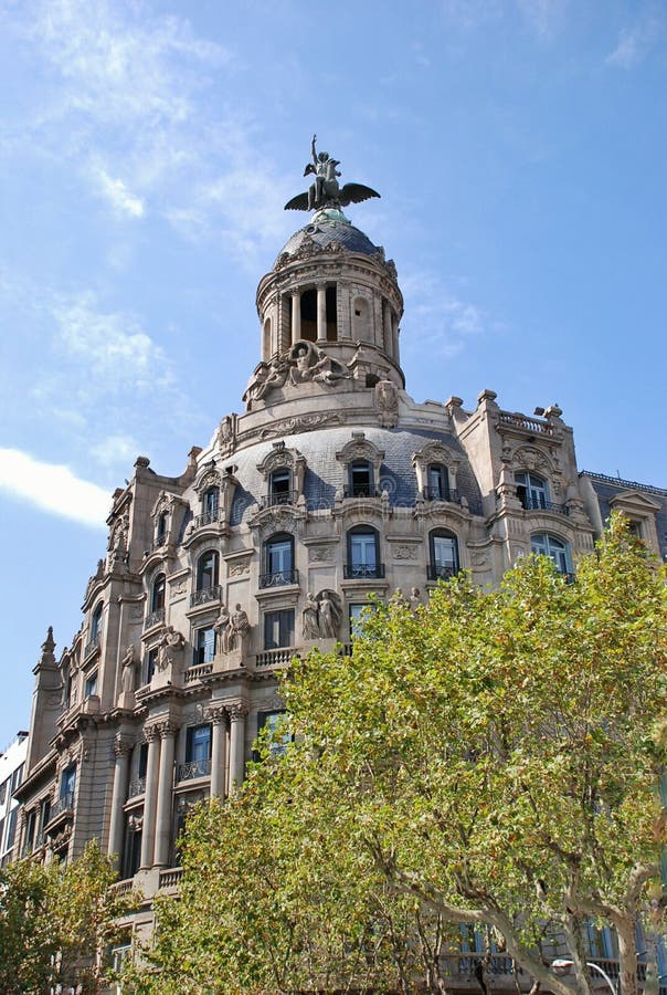Frumoasa arhitectură din Barcelona, Spania stock photo