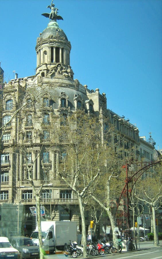 Frumoasa arhitectură din Barcelona, Spania stock photography