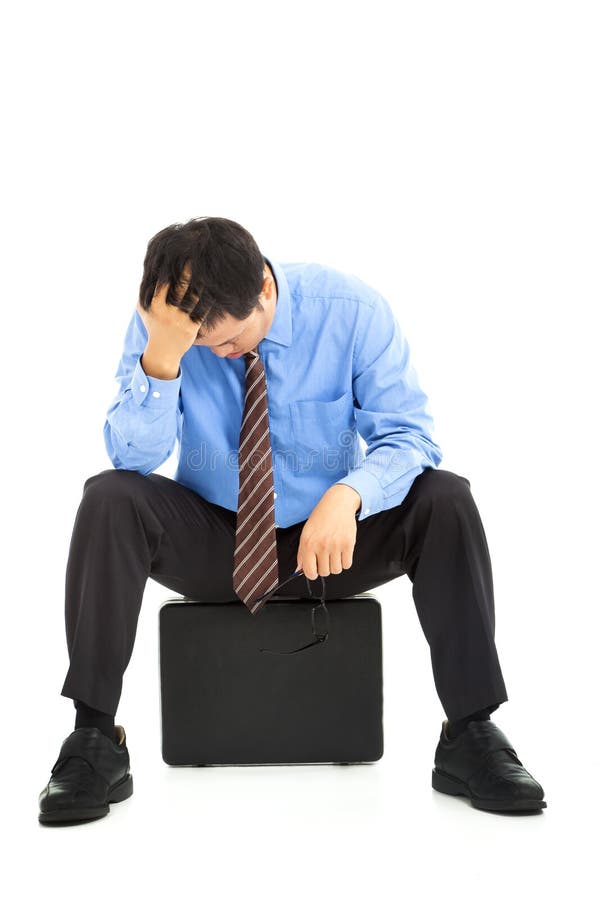Frustrated businessman stock photo. Image of person, problem - 25206448