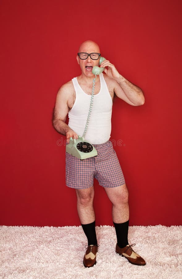 Frustrated Man On Phone royalty free stock photos