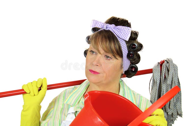 Bored Frumpy Housewife stock photo. Image of unattractive - 9996652