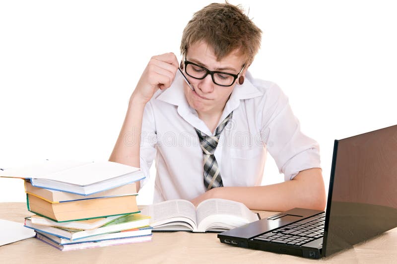 Frustrated student royalty free stock photos