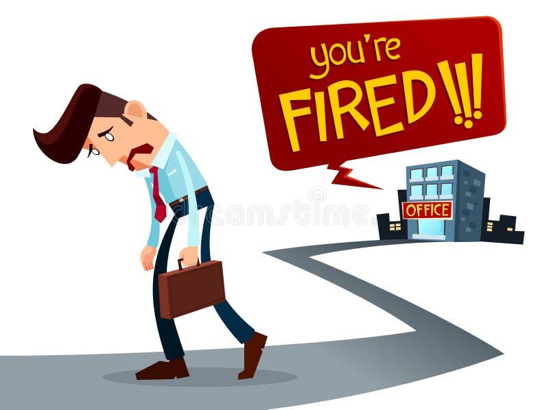 Frustrated young worker vector illustration Frustrated young worker vector illustration