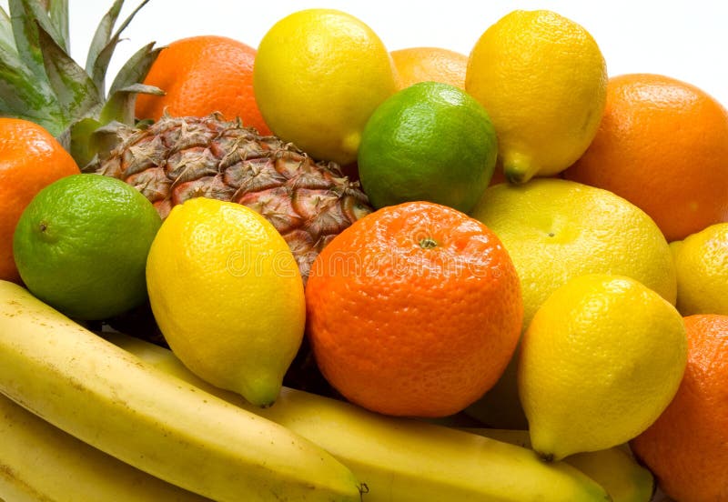 Close-up view of some tropical fruits. Close-up view of some tropical fruits