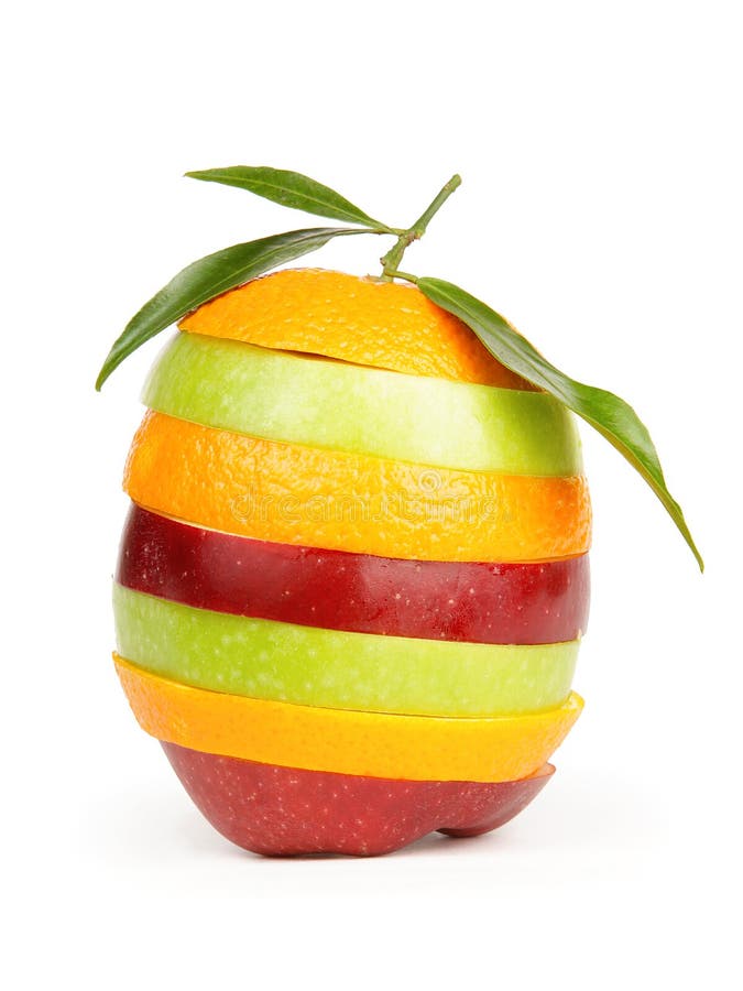 Fruta fresca fatiada foto de stock