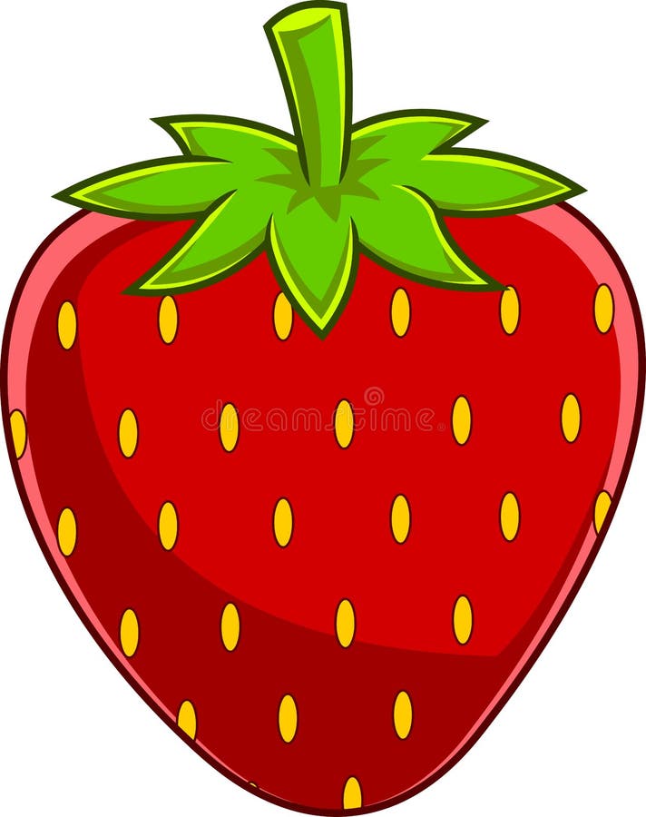 Fruta De Fresa De Dibujos Animados Ilustración del Vector - Ilustración de  cubo, fruta: 225497851