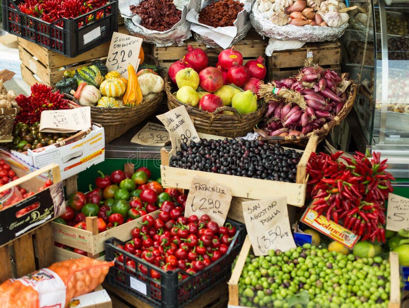 Fruit and vegetable in open air market in Italy. Fruit and vegetable in open air market in Italy