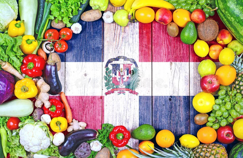 Frutas e legumes frescas da República Dominicana imagem de stock Frutas e legumes frescas da República Dominicana imagem de stock