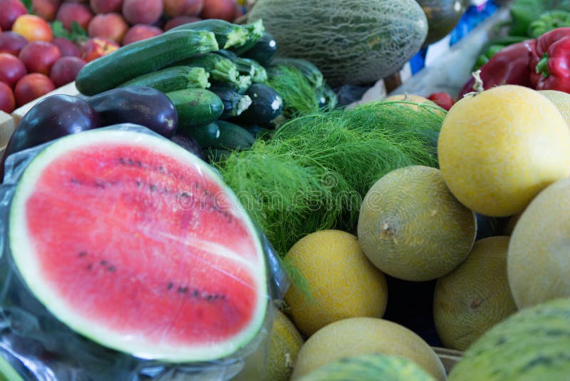 Frutas e verdura fotografia de stock