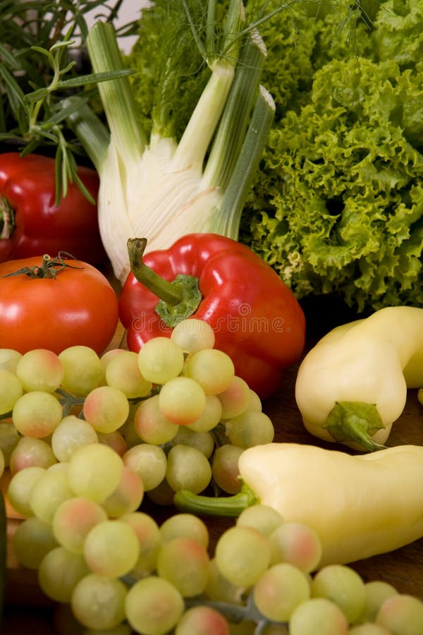 Frutas e legumes foto de stock