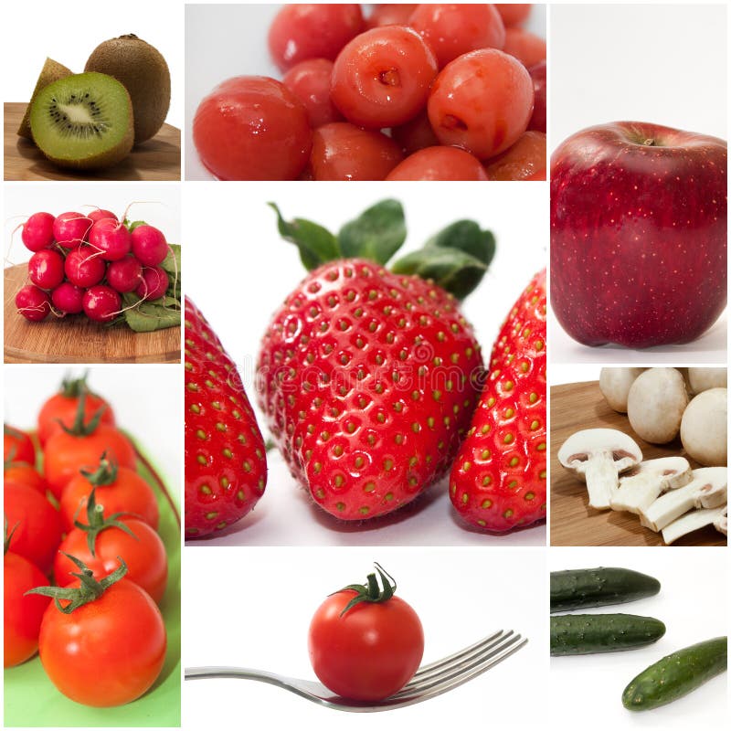 Frutis e imagem misturada da colagem dos vegetais imagens de stock royalty free Frutis e imagem misturada da colagem dos vegetais imagens de stock royalty free