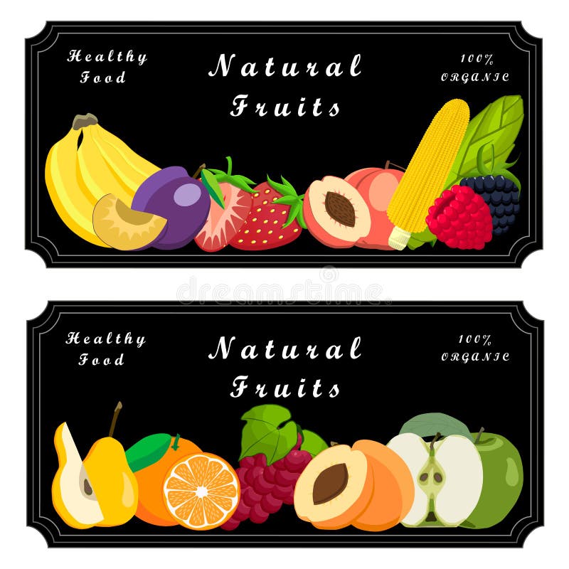 Fruto do logotipo ilustração stock Fruto do logotipo ilustração stock