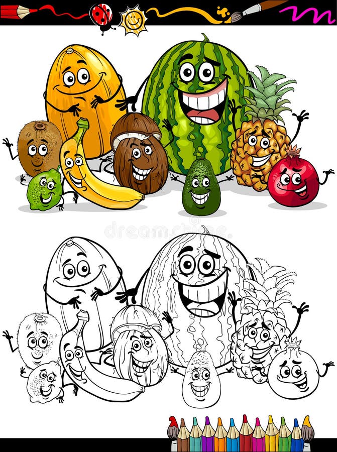 Desenhos para colorir Doodle de banana - Desenhos para colorir gratuitos  para impressão