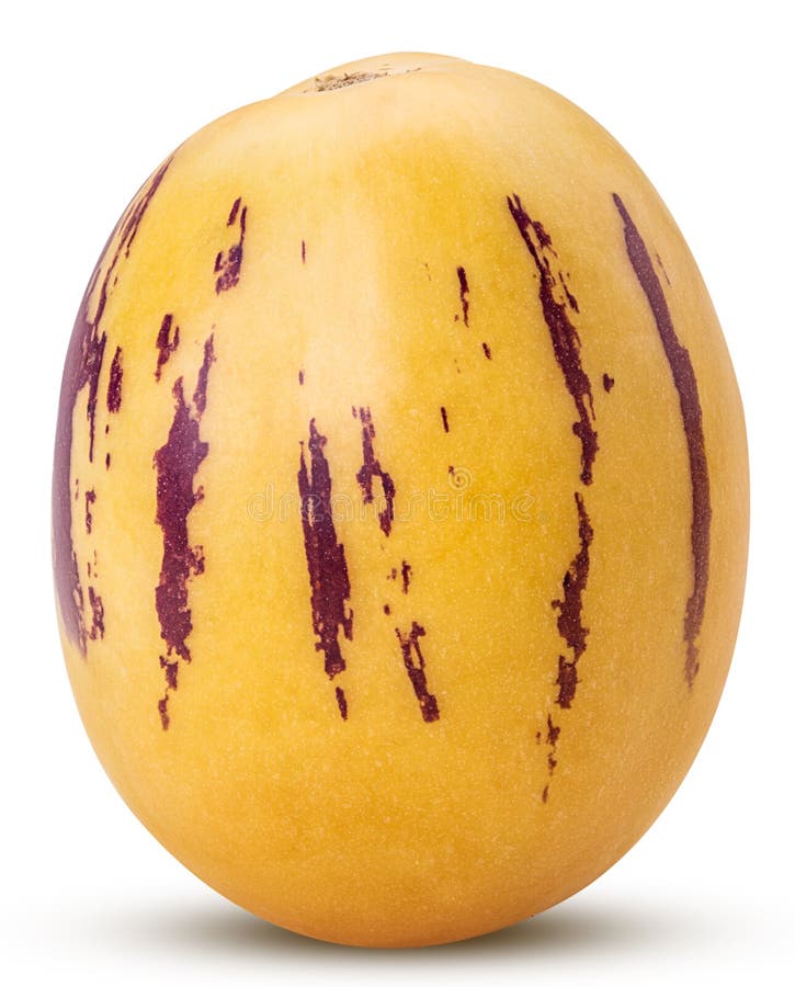 Metta La Frutta Del Melone Di Pepino Intera, La Fetta, Tre Quarti