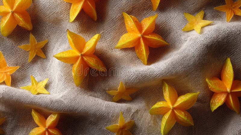 Frutta a secco su Beige Fabric illustrazione di stock