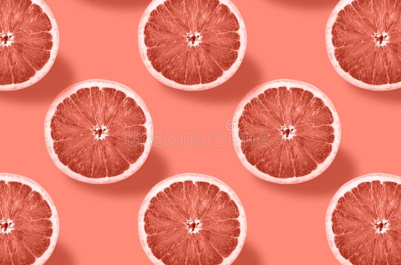 Frutta vivida di pompelmo fresco su fondo colorato immagine stock