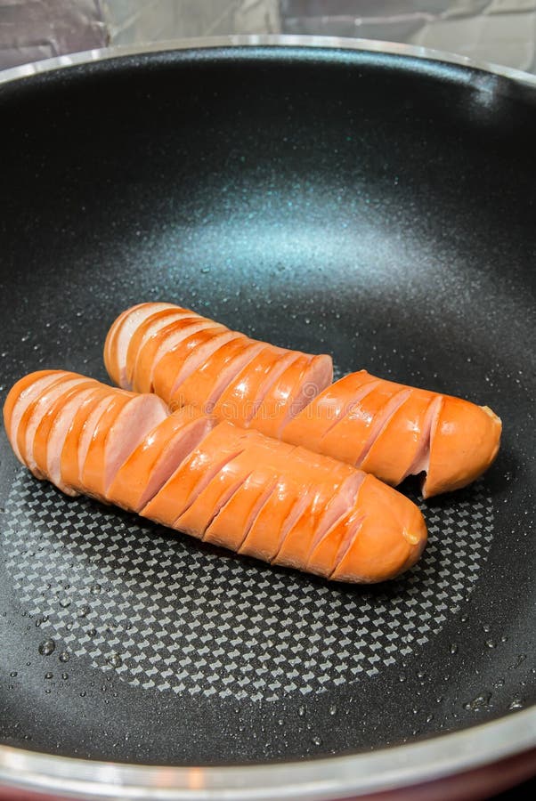 Fry sausage stock photo. Image of dinner, hotdog, foodstuff 49915426