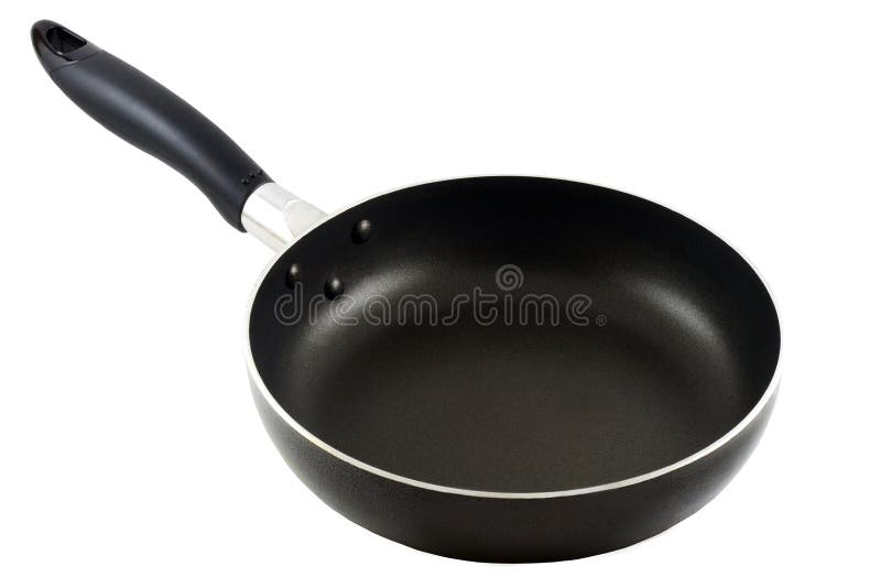Frying pan isolated in solid white background. Frying pan stock images, royalty-free photos and pictures
