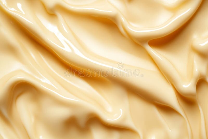 Från en överkant representerar den flytande stiftelsen i mocha mousse-skuggan årets 2025 färg. AI genererad