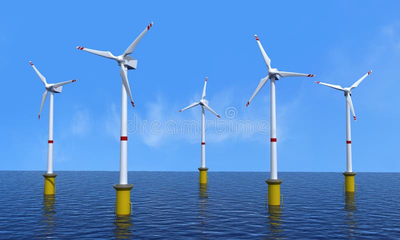 frånlands- turbinwind stock illustrationer frånlands- turbinwind stock illustrationer
