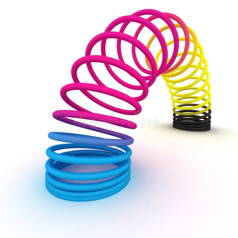 Frühling der CMYK Farben stock abbildung Frühling der CMYK Farben stock abbildung