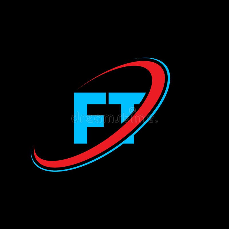 FT F T Letter Logo Design. Initial Letter FT Linked Circle Uppercase ...