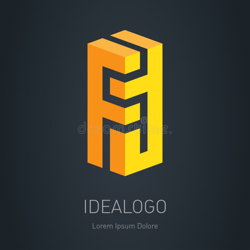 Ft Initial 3d Logo Vector Design Element Or 3d Icon F And T Stock Vector Illustration Of Concept Letter