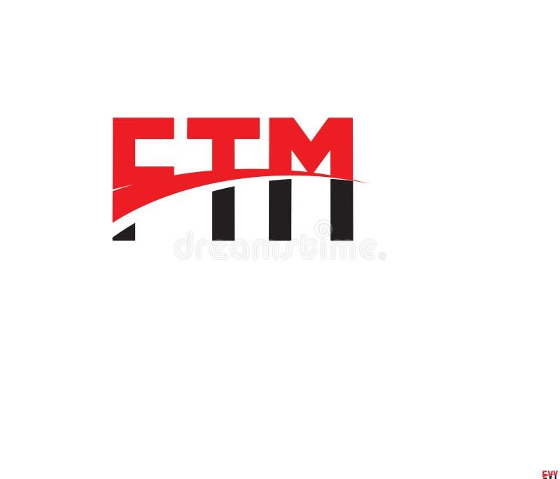 FTM Letter Initial Logo Design Vector Illustration Stock Vector