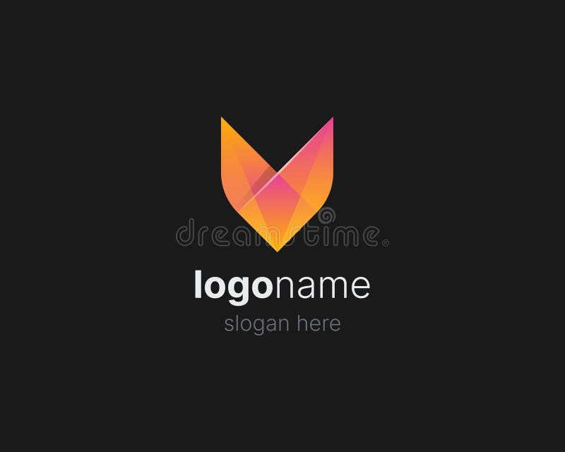 Fuchslogo. Logo für kreative Gradienten stock abbildung