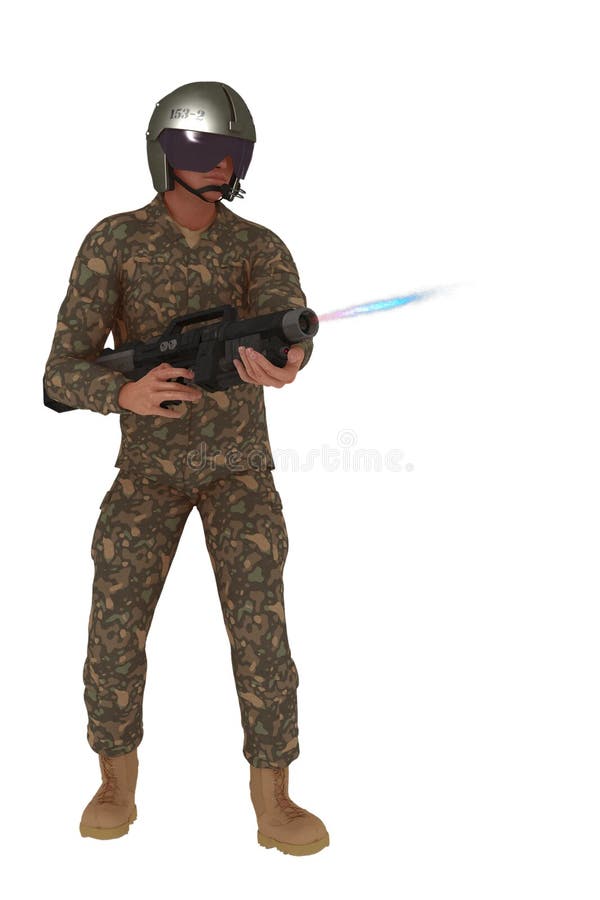 Fucile ribelle del plasma di infornamento di Scifi illustrazione vettoriale Fucile ribelle del plasma di infornamento di Scifi illustrazione vettoriale