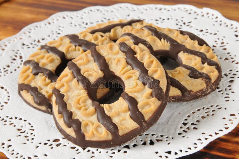 Fudge shortbread pasiaści ciastka obrazy royalty free