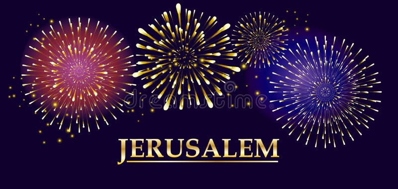 Fuegos artificiales del festival de Jerusalén