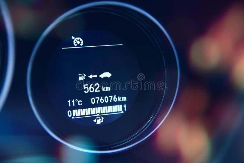 Fuel car range information stock photo. Image of vehicle 173610772