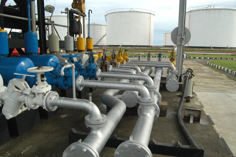Fuel depot stock image. Image of pipes, crisis, power 5501691