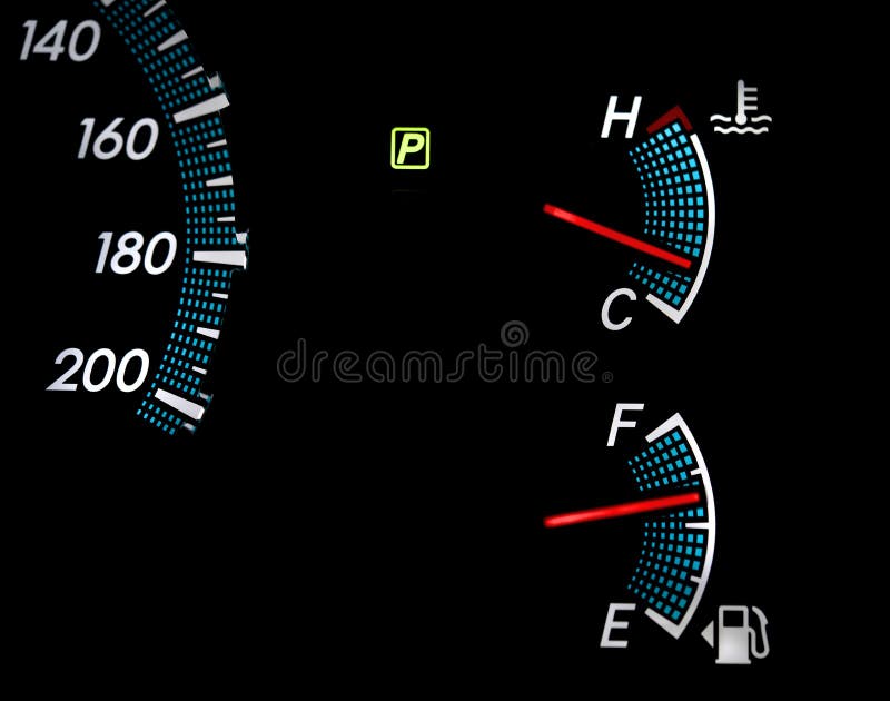 Fuel Gas Gauges stock image. Image of black, cold, digitally 37689121