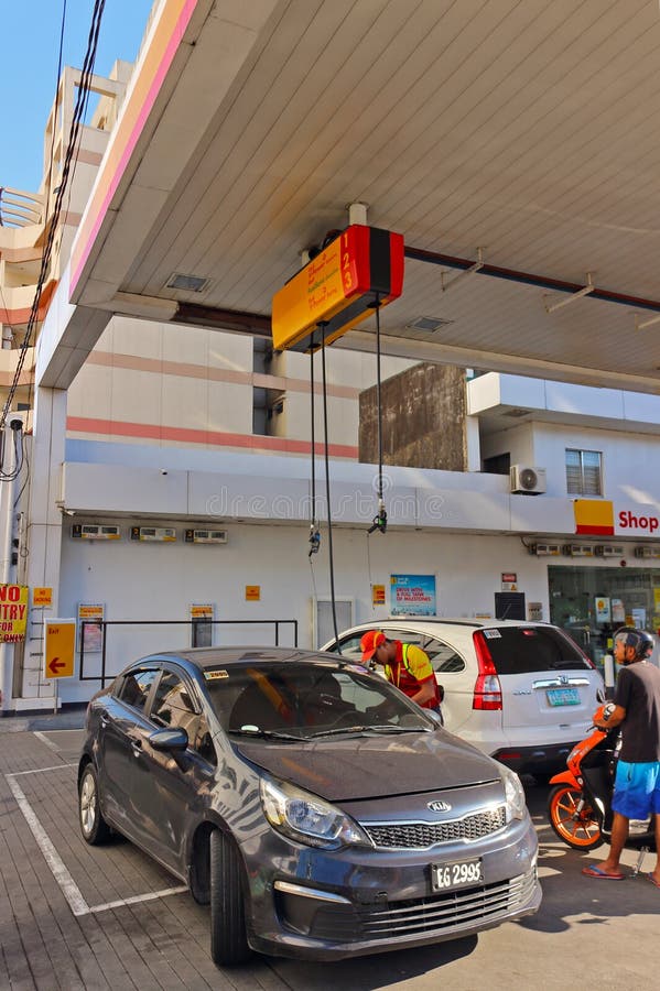 Fuel and Gas Station in Manila Editorial Photography Image of pump