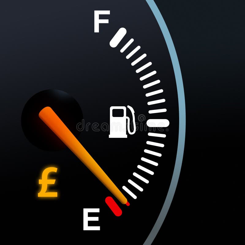 Fuel gauge stock photo. Image of empty, refuel, diesel 83299078