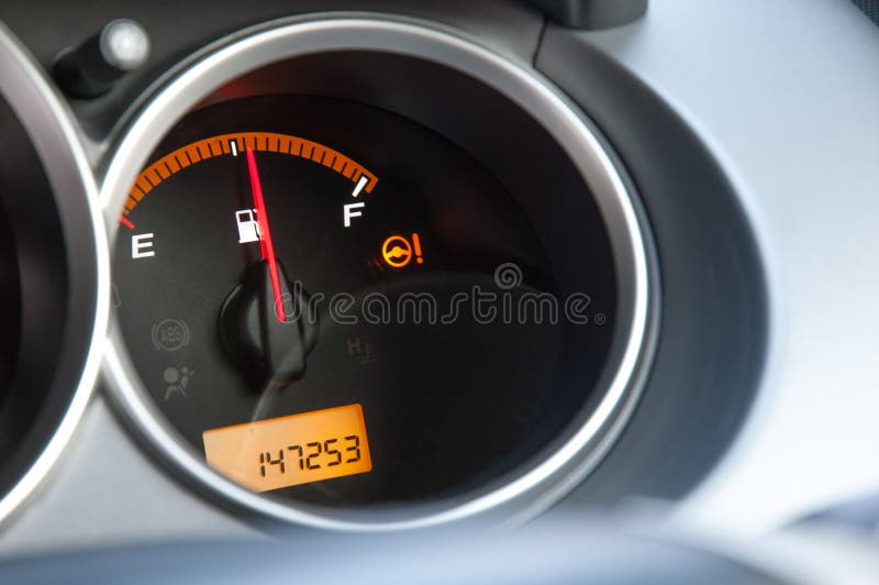 Fuel Gauge stock photo. Image of dashboard, symbol, fuel 49095336