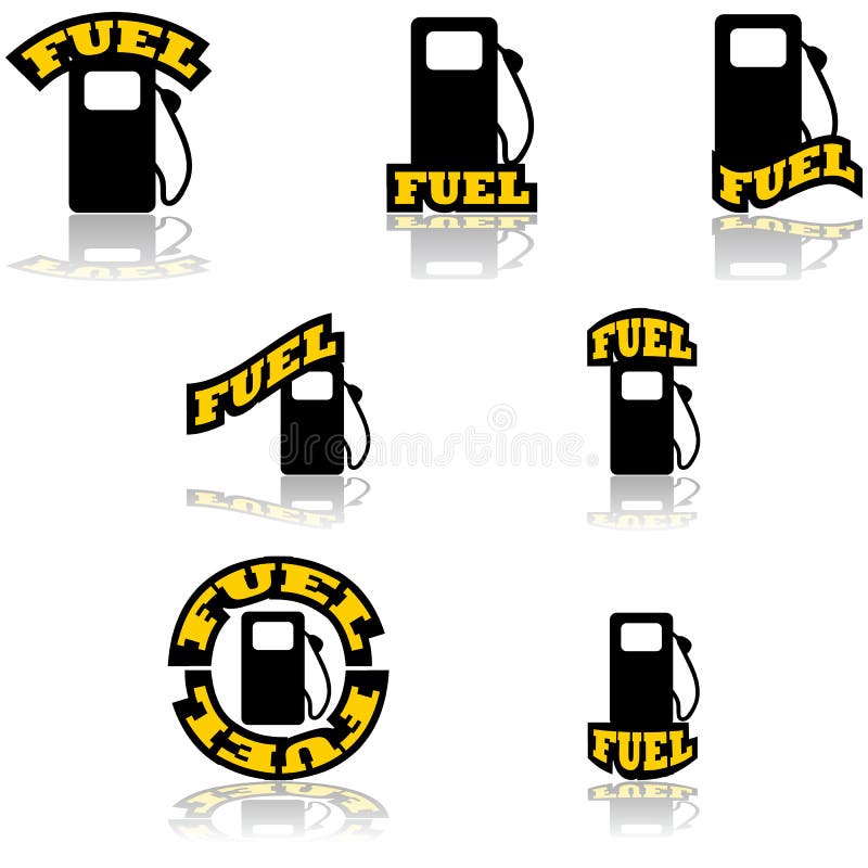 Fuel icons stock vector. Illustration of group, energy 45105395