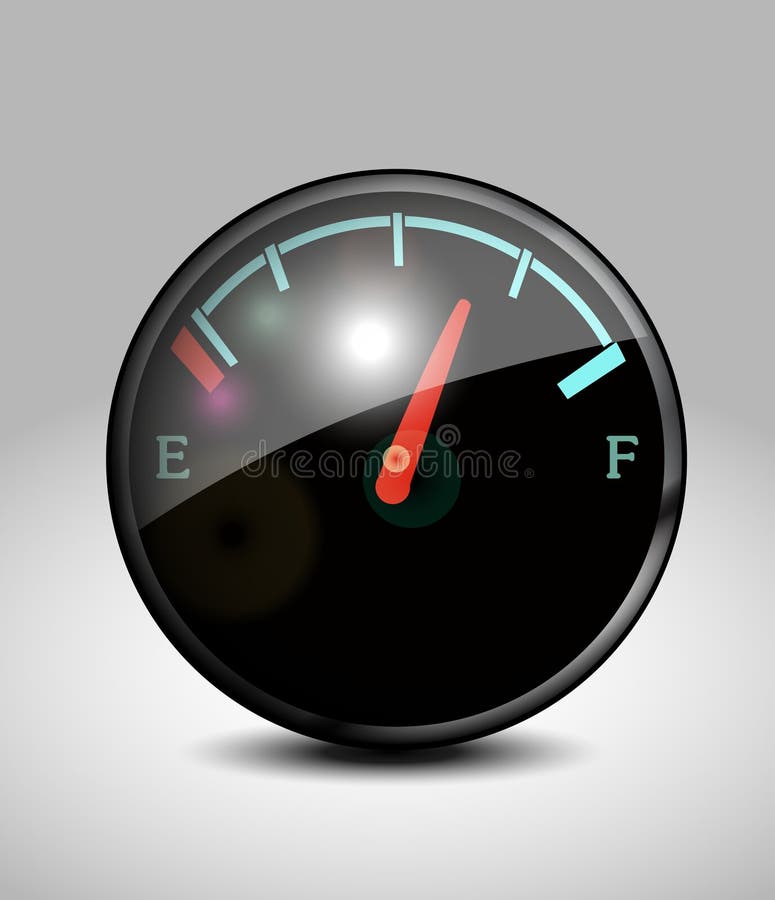 Fuel indicator icon royalty free illustration