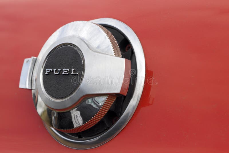 Classic Car Fuel Cap stock photo. Image of chrome, fuel 22921120