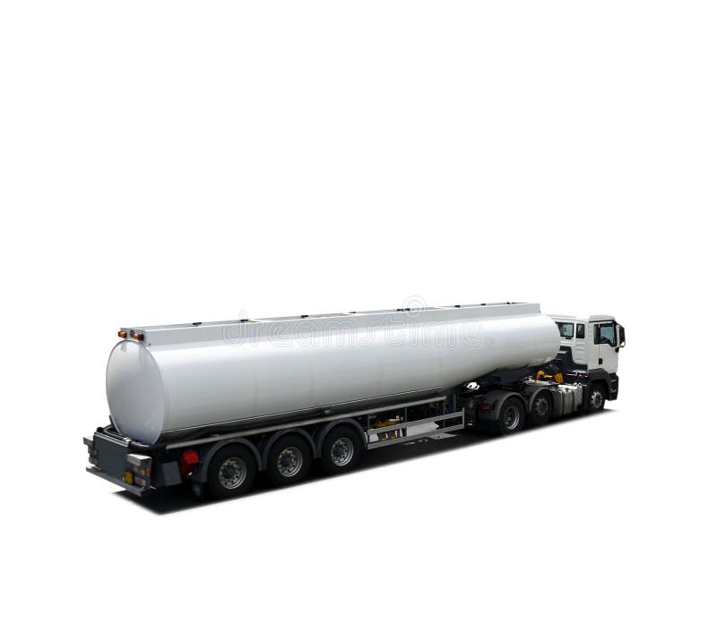 Fuel tanker truck isolated