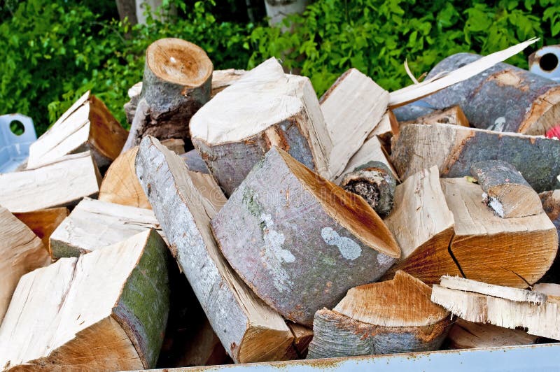 Fuel wood stock image. Image of fell, round, heating 18327207