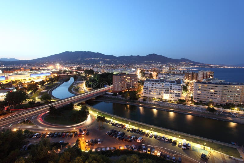Fuengirola at night, Spain stock photography Fuengirola at night, Spain stock photography