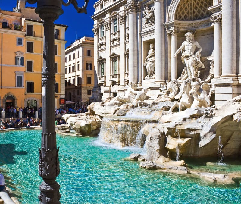 Fuente del Trevi en Roma imagen de archivo Fuente del Trevi en Roma imagen de archivo