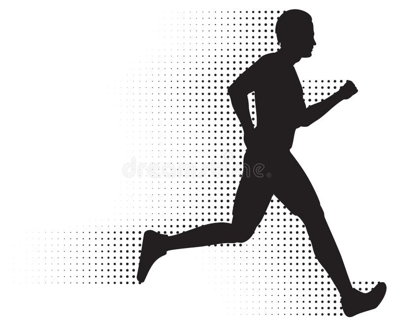 Fuga Running Do Homem & Da Reticulação Ilustração do Vetor ...