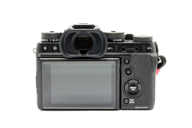 Fujifilm X-T2 Camera Body Isolated on a white background royalty free stock photo Fujifilm X-T2 Camera Body Isolated on a white background royalty free stock photo
