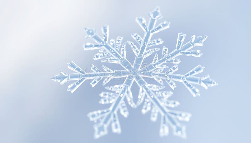 Fulg de zăpadă închide macrocomanda de iarnă cristal înghețat frumusețe Stock Photo Generative AI vector illustration