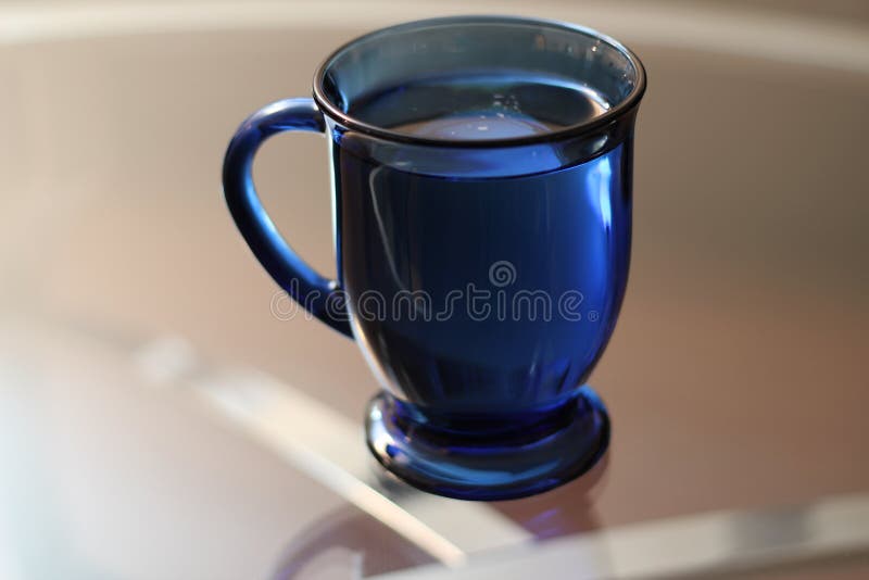 Full Blue Cup stock image. Image of healthy, motion, drop - 17862475